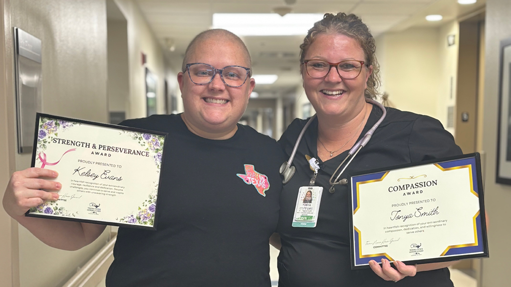 Texoma Nurse Honor Guard Recognizes Two Paris Regional Health Nurses for Excellence